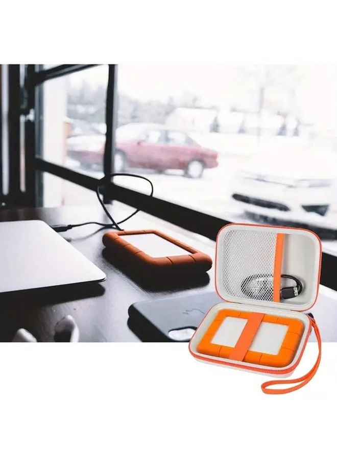 Orange Protective Case For LaCie Rugged Mini Hard Drive Durable Vinyl Cover - Image 5